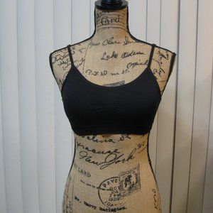 NWOT black padded sports bra bralette M medium